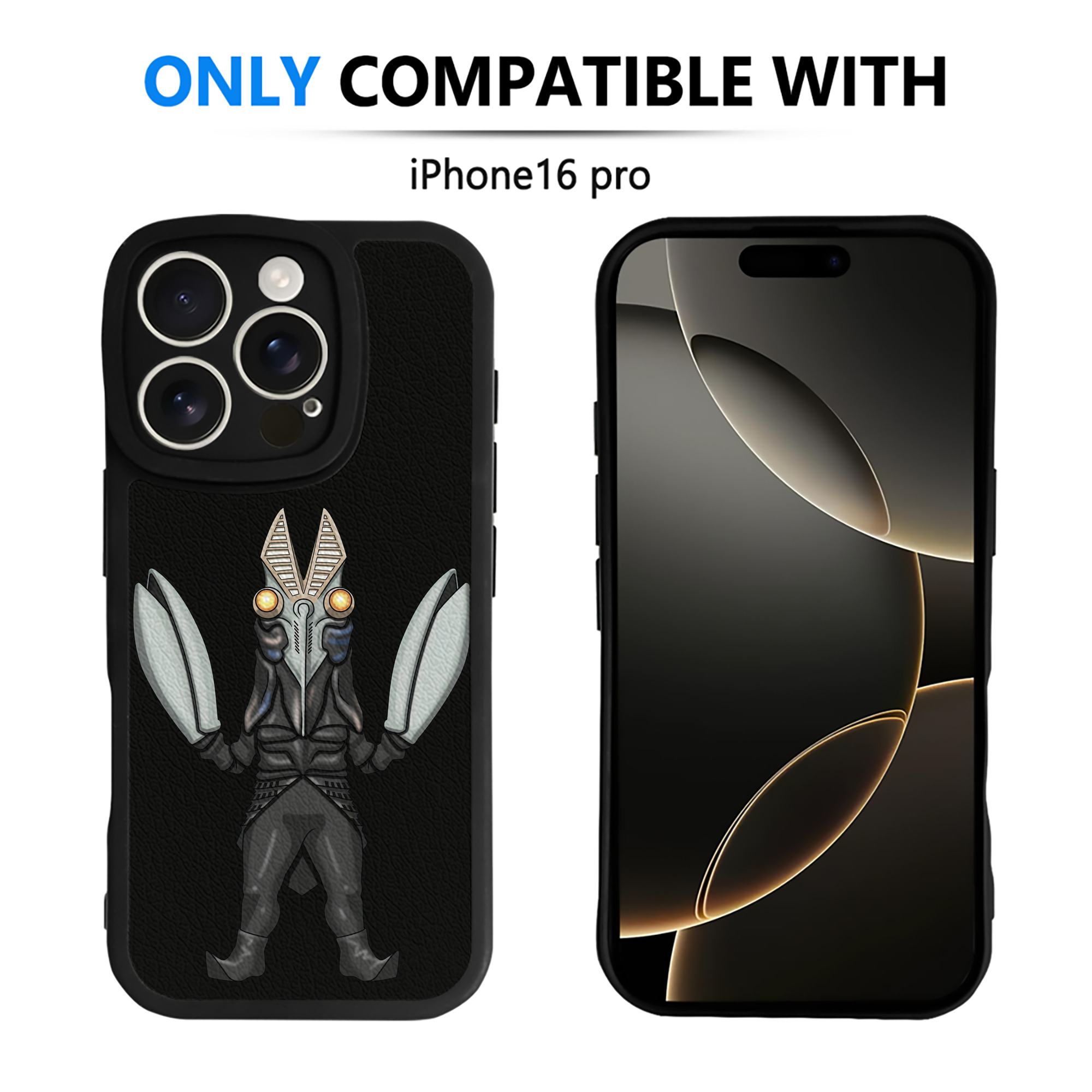 （画像用） ウルトラマン Ultraman 【iPhone 16シリーズ対応】シリコンスマホケース（レザー調） 材質：シリコン